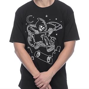 Alab mens black skater tee size lrg